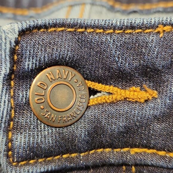 Old Navy Women's "Power Straight" Dark Wash Jeans Size 10 - Picture 6 of 8